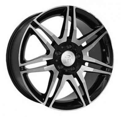 Диски Replica R MR100 BKF R18 W8 PCD5x112 ET43 DIA66.6