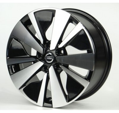 Диски Replica NS1723 BKF R17 W7.5 PCD5x114.3 ET50 DIA66.1