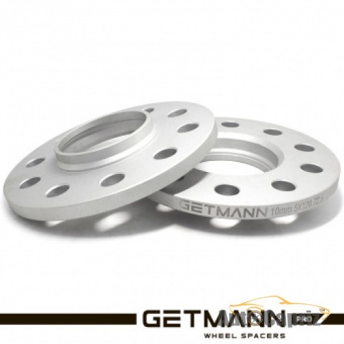 Проставки колесные Колёсная проставка Getmann 10мм PCD5x120 DIA72.6 для BMW на переднюю ступицу (серая) (D-158)
