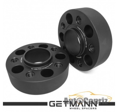Проставки колесные Колесная проставка-адаптер Getmann 45мм PCD5x120 DIA74.1 с футорками 14x1.25 для BMW 5 (E39), X5 (E70), X5 (F15, F85), X6 (E71, F16, F86) Кованая Черная 