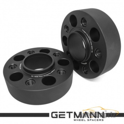 Проставки колесные Колесная проставка-адаптер Getmann 45мм PCD5x120 DIA74.1 с футорками 14x1.25 для BMW 5 (E39), X5 (E70), X5 (F15, F85), X6 (E71, F16, F86) Кованая Черная 