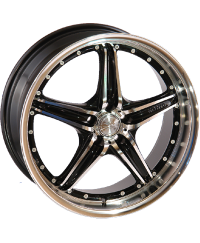 League LG 208 XFMBK R17 W8 PCD5x100 ET40 DIA73.1
