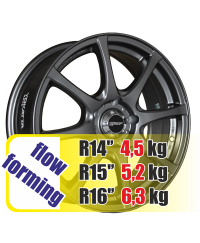 Yokatta-Rays YA 1007 EM/M R14 W5.5 PCD4x100 ET38 DIA67.1