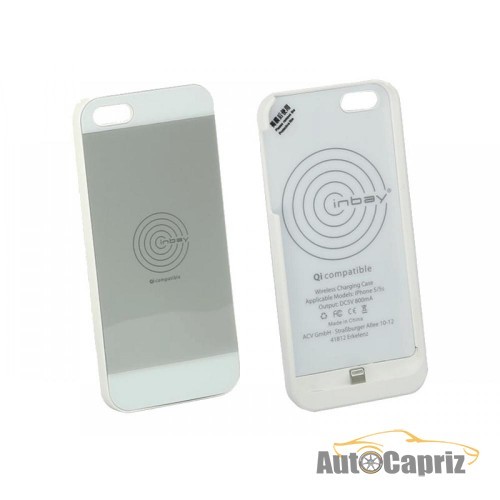 Зарядные устройства Чехол 240000-20-01 для беспроводной зарядки Inbay для iPhone 5/5S white