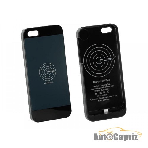 Зарядные устройства Чехол 240000-20-02 для беспроводной зарядки Inbay для iPhone 5/5S black