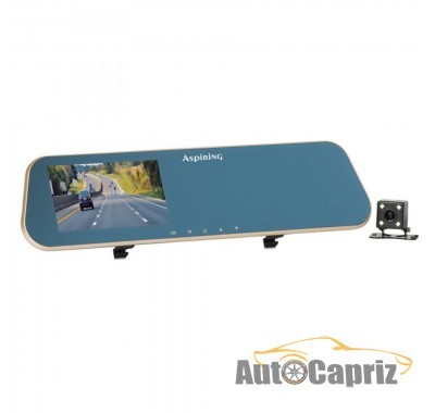 1080(FullHD)-качество Зеркало-накладка заднего вида с Full HD регистратором Aspiring Reflex 1