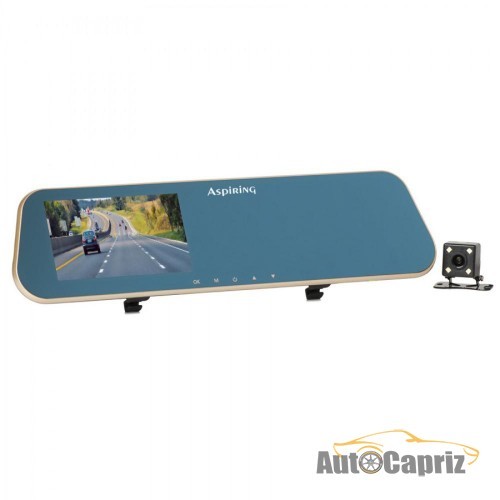 1080(FullHD)-качество Зеркало-накладка заднего вида с Full HD регистратором Aspiring Reflex 1