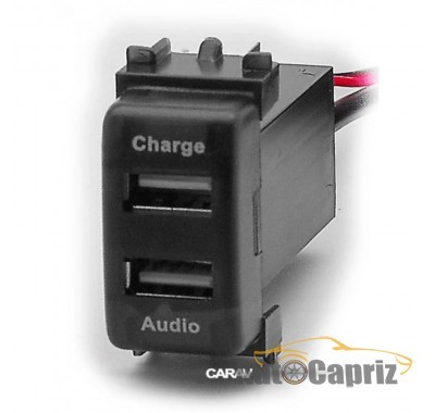 Зарядные устройства Разъем USB в штатную заглушку Carav 17-106 Nissan / 2 порта: аудио + зарядное устройство