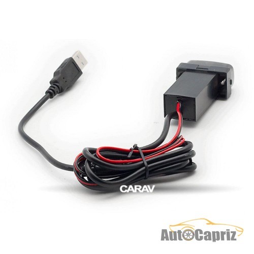 Разъем USB в штатную заглушку Carav 17-107 Mitsubishi / 2 порта: аудио ...