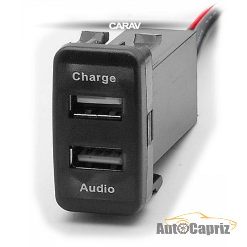 Зарядные устройства Разъем USB в штатную заглушку Carav 17-103 Toyota/Lexus / 2 порта: аудио + зарядное устройство
