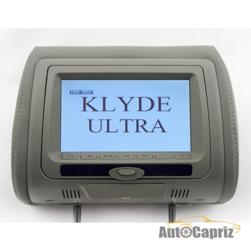 Мониторы встраиваемые Подголовник с монитором и DVD-проигрывателем  KLYDE Ultra 745 HD Gray (серый)