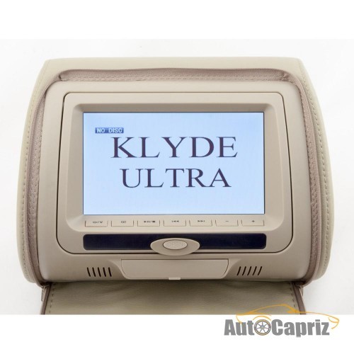 Мониторы встраиваемые Подголовник с монитором и DVD-проигрывателем KLYDE Ultra 747 HD Beige (бежевый)