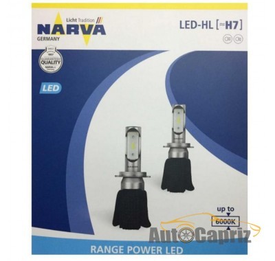 LED- лампы Лампы светодиодные Narva 18005 H7 6000K X2 15,8W