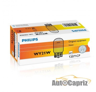 Лампы накаливания Лампа накаливания Philips WY21W, 10шт/картон 12071CP