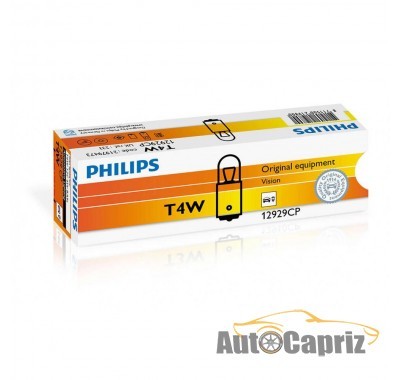 Лампы накаливания Лампа накаливания Philips T4W, 10шт/картон 12929CP