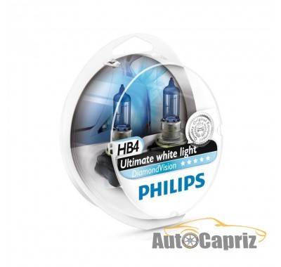 Галогенные лампы Лампа галогенная Philips HB4 Diamond Vision 2шт/блистер 9006DVS2