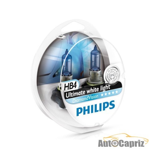 Галогенные лампы Лампа галогенная Philips HB4 Diamond Vision 2шт/блистер 9006DVS2