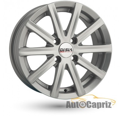 Диски Disla 405 silver W6 R14 PCD5x100 ET37 DIA57.1
