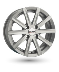 Disla 405 silver W6 R14 PCD4x100 ET37 DIA67.1