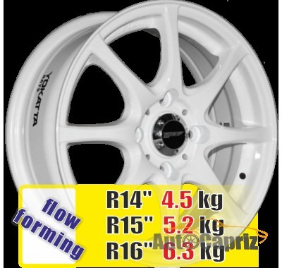 Диски Yokatta-Rays YA 1007 W R14 W5.5 PCD4x100 ET38 DIA67.1
