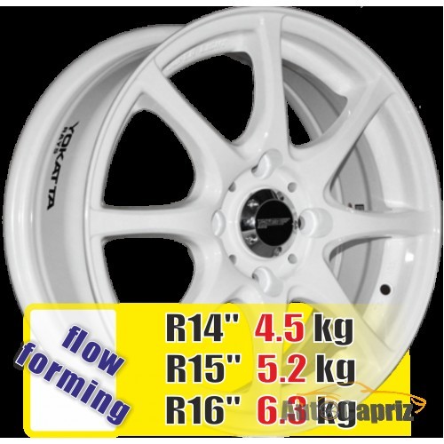 Диски Yokatta-Rays YA 1007 W R14 W5.5 PCD4x98 ET38 DIA58.6
