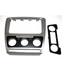 Рамка переходная Original Skoda Octavia A5 2004-2013 Silver Climat+Conditioner
