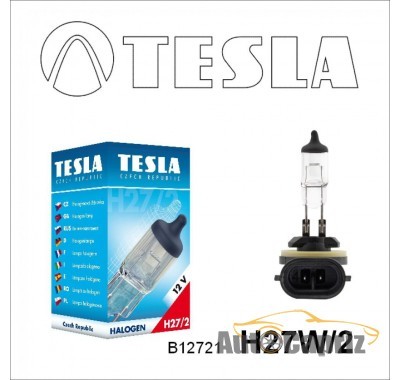 Галогенные лампы Лампа галогенная Tesla H27W/2 (PGJ13) 12V, 27W B12721